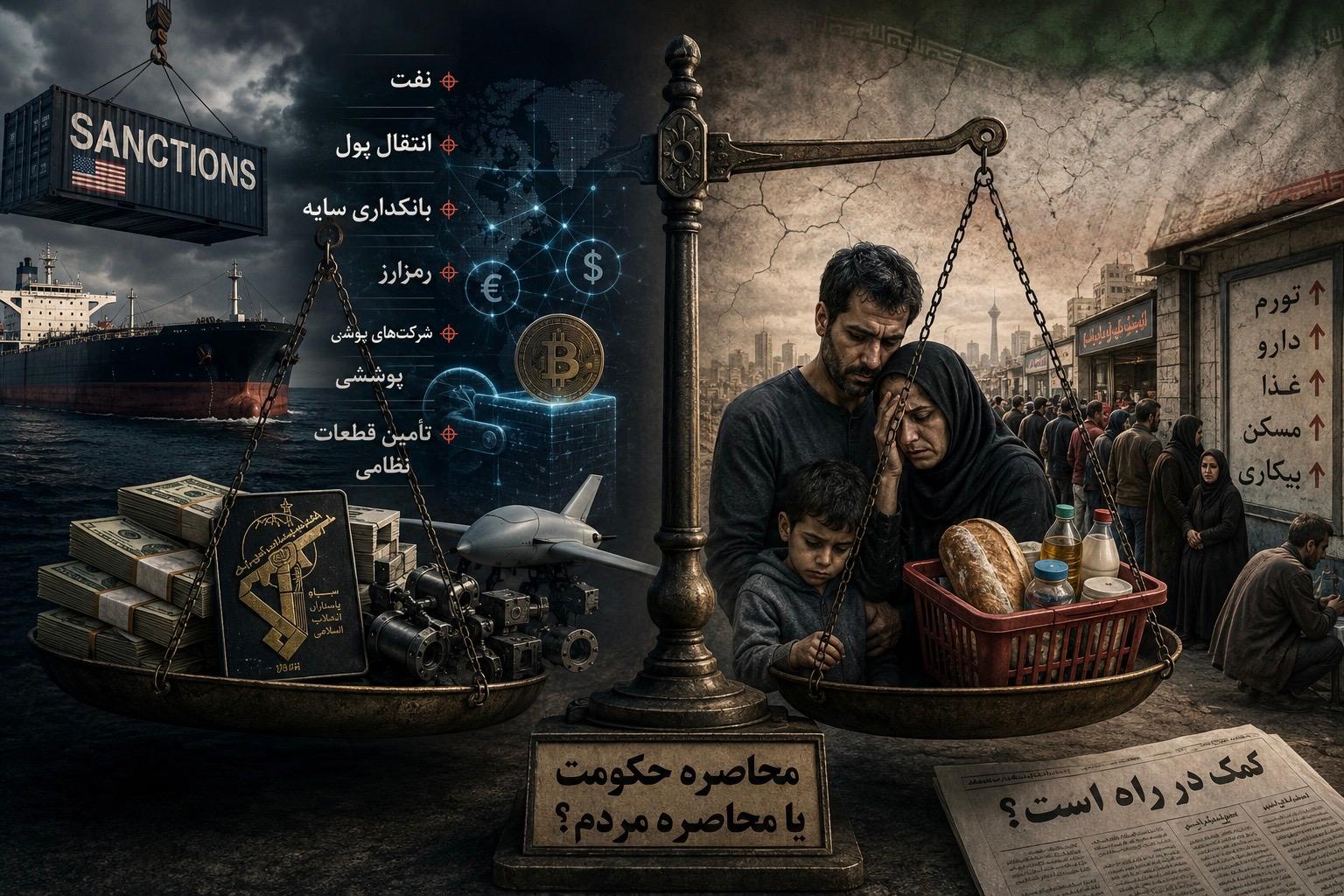 فشار اقتصادی، شریان‌های مالی جمهوری اسلامی را هدف گرفته است؛ اما پرسش اینجاست که حکومت چه میزان از این فشار را به سفره مردم منتقل خواهد کرد؟
